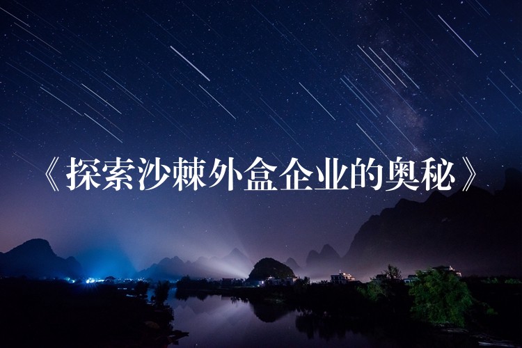 《探索沙棘外盒企業的奧秘》