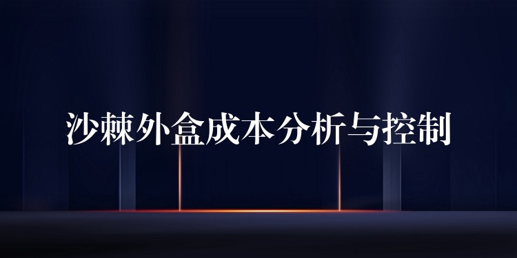 沙棘外盒成本分析與控制